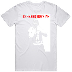 Bernard Hopkins Boxing Scarface Hip Hop (2).jpg Retro Graphic Unisex White Classic T Shirt