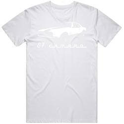 67 Camaro car JOE Retro Graphic Unisex White Classic T Shirt
