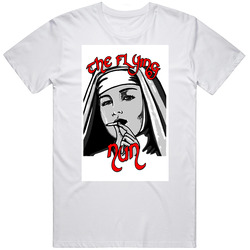 The Flying Nun Retro Graphic Unisex White Classic T Shirt