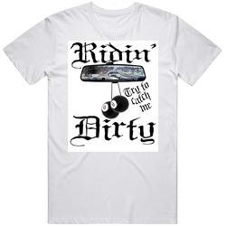 Ridin Dirty Chamillionaire Hip Hop Retro Graphic Unisex White Classic T Shirt