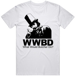 What Would Butcher Do Gangs Of New York Retro Graphic Unisex White Classic T Shirt What Would Butcher Do Gangs Of New York Retro Graphic Unisex White Classic T Shirt