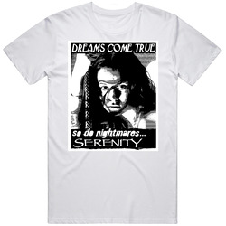 Serenity Firefly Dreams Come True Retro Graphic Unisex White Classic T Shirt