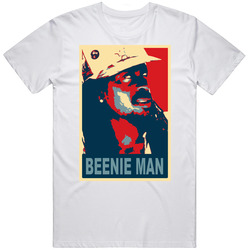 Beenie Man Reggae Hip Hop Music Hope Retro Graphic Unisex White Classic T Shirt