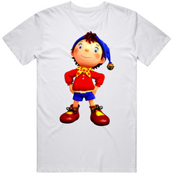 Noddy And Friends Cartoon Retro Graphic Unisex White Classic T Shirt