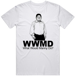 Manny Modern Family What Would Manny Do Retro Graphic Unisex White Classic T Shirt
