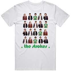The Strokes Nyc Rock Music Cool Retro Graphic Unisex White Classic T Shirt