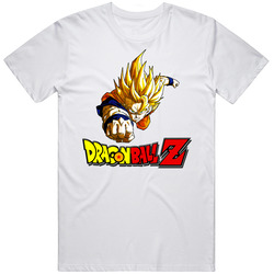 Dragonball Z Anime Tv Retro Graphic Unisex White Classic T Shirt