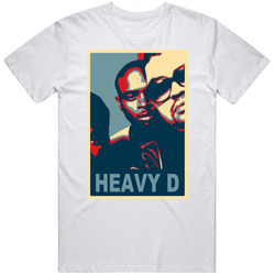 Heavy D Hip Hop Music Hope Retro Graphic Unisex White Classic T Shirt
