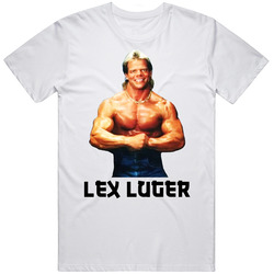 Lex Luger The Narcissist Wrestling Legend Retro Graphic Unisex White Classic T Shirt