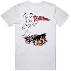 Who Framed Roger Rabbit Movie Retro Graphic Unisex White Classic T Shirt