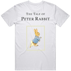 The Tale Of Peter Rabbit Retro Graphic Unisex White Classic T Shirt