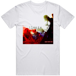 Alanis Morissette Jagged Little Pill Retro Graphic Unisex White Classic T Shirt
