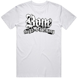 Bones Thugs N Harmony Cool Rap Logo Retro Graphic Unisex White Classic T Shirt