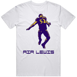 Air Ray Lewis Football Baltimore 52 Linebacker All Star Retro Graphic Unisex White Classic T Shirt