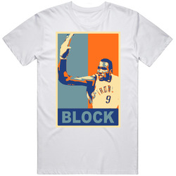 Serge Ibaka Oklahoma Congo Block Basketball Retro Graphic Unisex White Classic T Shirt