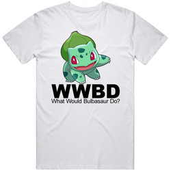 Bulbasaur Pokeman Wwbd Retro Graphic Unisex White Classic T Shirt