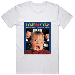 Home Alone Kids Christmas Movie Retro Graphic Unisex White Classic T Shirt
