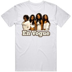 En Vogue Rnb Music Retro Graphic Unisex White Classic T Shirt