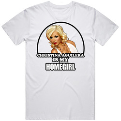 Christina Aguilera Home Girl Retro Graphic Unisex White Classic T Shirt