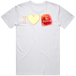 I Love All My Children Tv Show Retro Graphic Unisex White Classic T Shirt