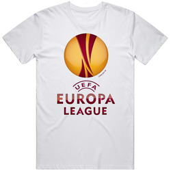 Europa League Soccer Retro Graphic Unisex White Classic T Shirt