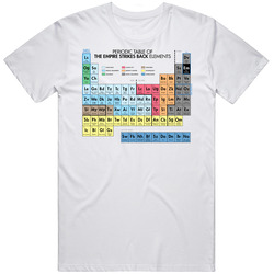 Star Wars Empire Strikes Back Elements Retro Graphic Unisex White Classic T Shirt