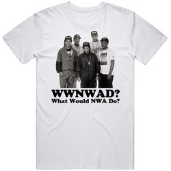 Wwjd Nwa Rap Retro Graphic Unisex White Classic T Shirt