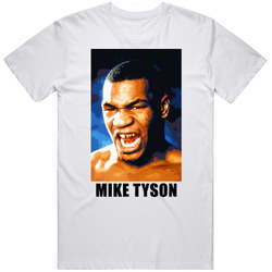 Mike Tyson Boxing Retro Graphic Unisex White Classic T Shirt