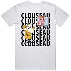 Clouseau Pink Panther Cartoon Retro Graphic Unisex White Classic T Shirt