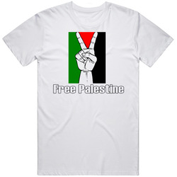 Free Palestine Anti War Protest Retro Graphic Unisex White Classic T Shirt