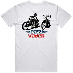 Star Wars Easy Vader Retro Graphic Unisex White Classic T Shirt