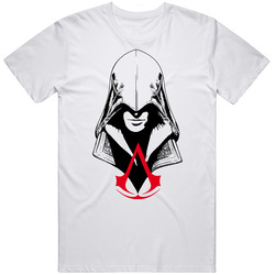 Assassins Creed Ezio Altair Video Game Retro Graphic Unisex White Classic T Shirt