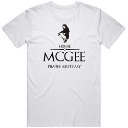 Game Of Thrones Pimp Sigil House Mcgee Cult Classic Tv Show Retro Graphic Unisex White Classic T Shirt