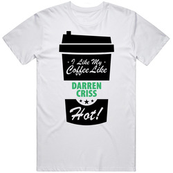 I Like My Coffee Like Darren Criss Hot Funny Male Celeb Cool Fan Retro Graphic Unisex White Classic T Shirt