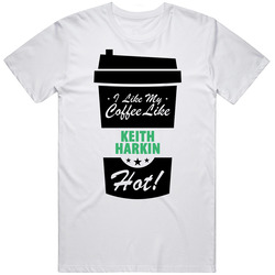 I Like My Coffee Like Keith Harkin Hot Funny Male Celeb Cool Fan Retro Graphic Unisex White Classic T Shirt