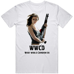 Wwcd What Would Cameron Do Retro Graphic Unisex White Classic T Shirt