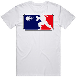Streetfighter League Retro Graphic Unisex White Classic T Shirt