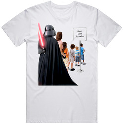 Meet Luke Retro Graphic Unisex White Classic T Shirt