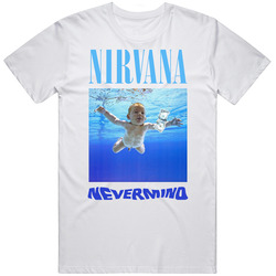 Nirvana Nevermind Album 1991 American Rock Band Classic Album Retro Graphic Unisex White Classic T Shirt
