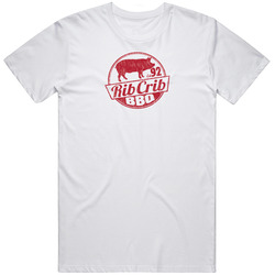 Rib Crib Restaurant Fan Logo Gift Retro Graphic Unisex White Classic T Shirt