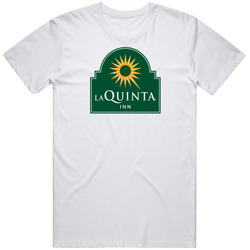 La Quinta Inn Accommodation Hotel Logo Cool Gift Retro Graphic Unisex White Classic T Shirt