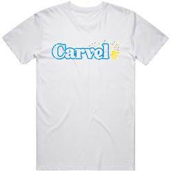 Carvel Ice Cream Fast Food Restaurant Distressed Look Retro Graphic Unisex White Classic T Shirt