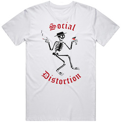 Social Retro Graphic Unisex White Classic T Shirt