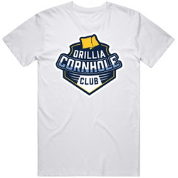 Orillia Cornhole League Fan Retro Graphic Unisex White Classic T Shirt