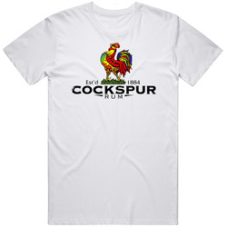 Cockspur Rum Lover Thanksgiving Christmas Cool Retro Graphic Unisex White Classic T Shirt