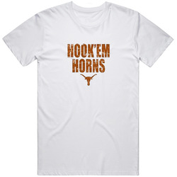 Hook 'em Horns Longhorns Gift Retro Graphic Unisex White Classic T Shirt