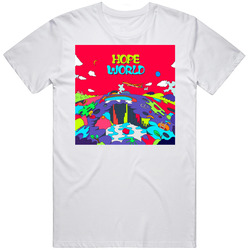 Hope World Album Retro Graphic Unisex White Classic T Shirt