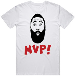 James Harden Huston Basketball Mvp Illustration Drawing Face Fan Retro Graphic Unisex White Classic T Shirt