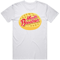 Stranger Things - Mouth Breather Retro Graphic Unisex White Classic T Shirt