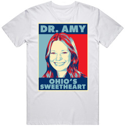 Dr Amy Acton Ohios Sweetheart Hope Retro Graphic Unisex Cotton White Classic T Shirt